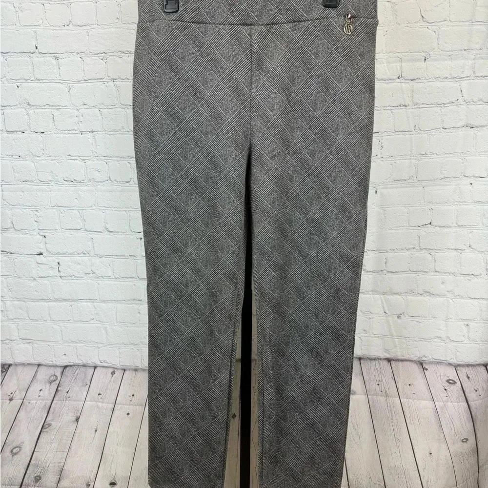 Tommy Hilfiger Plaid Pull On Stretchy Straight Leg Pants Size 16